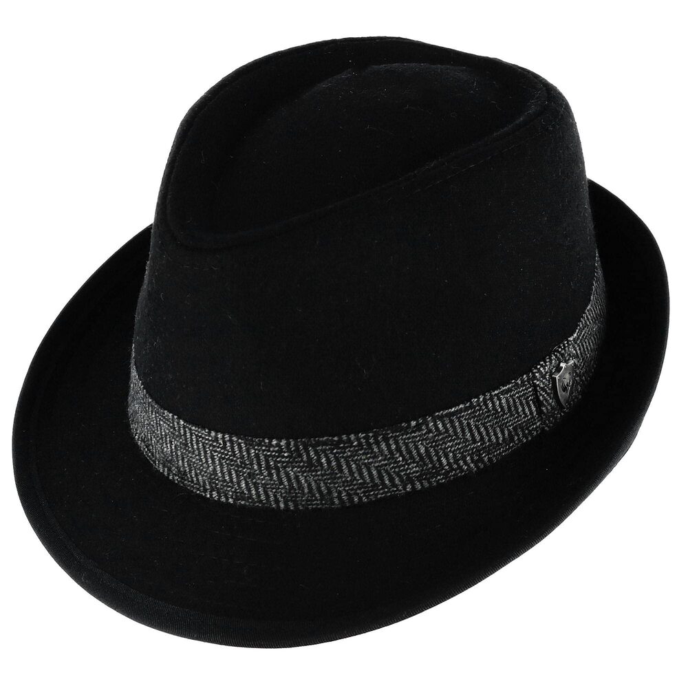9675 ’s Fedora, 2” Brim, Timeless Classic, Size 23 ½” - 23 ⅞”, XL, Black